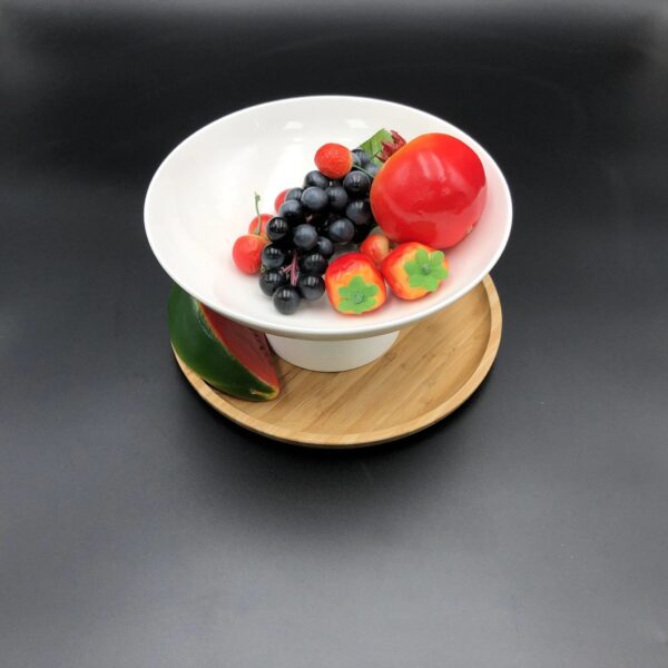 White Fruit Vase 9.5" inch X 4.5" inch |In Colour Box - Image 5