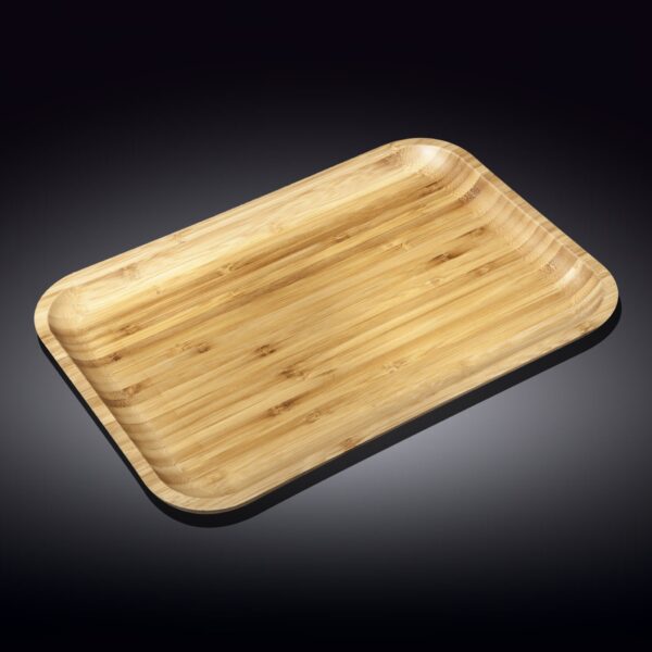 Bamboo Platter 14" inch X 10" inch | For Appetizers / Barbecue / Steak - Image 2