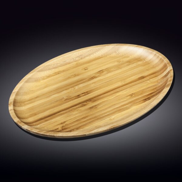 Bamboo Oval Platter 18" inch X 13.25" inch | For Appetizers / Barbecue / Steak - Image 2