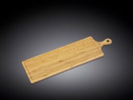 Bamboo Long Serving Board With Handle 26" inch X 7.9" inch | 66 X 20 Cm