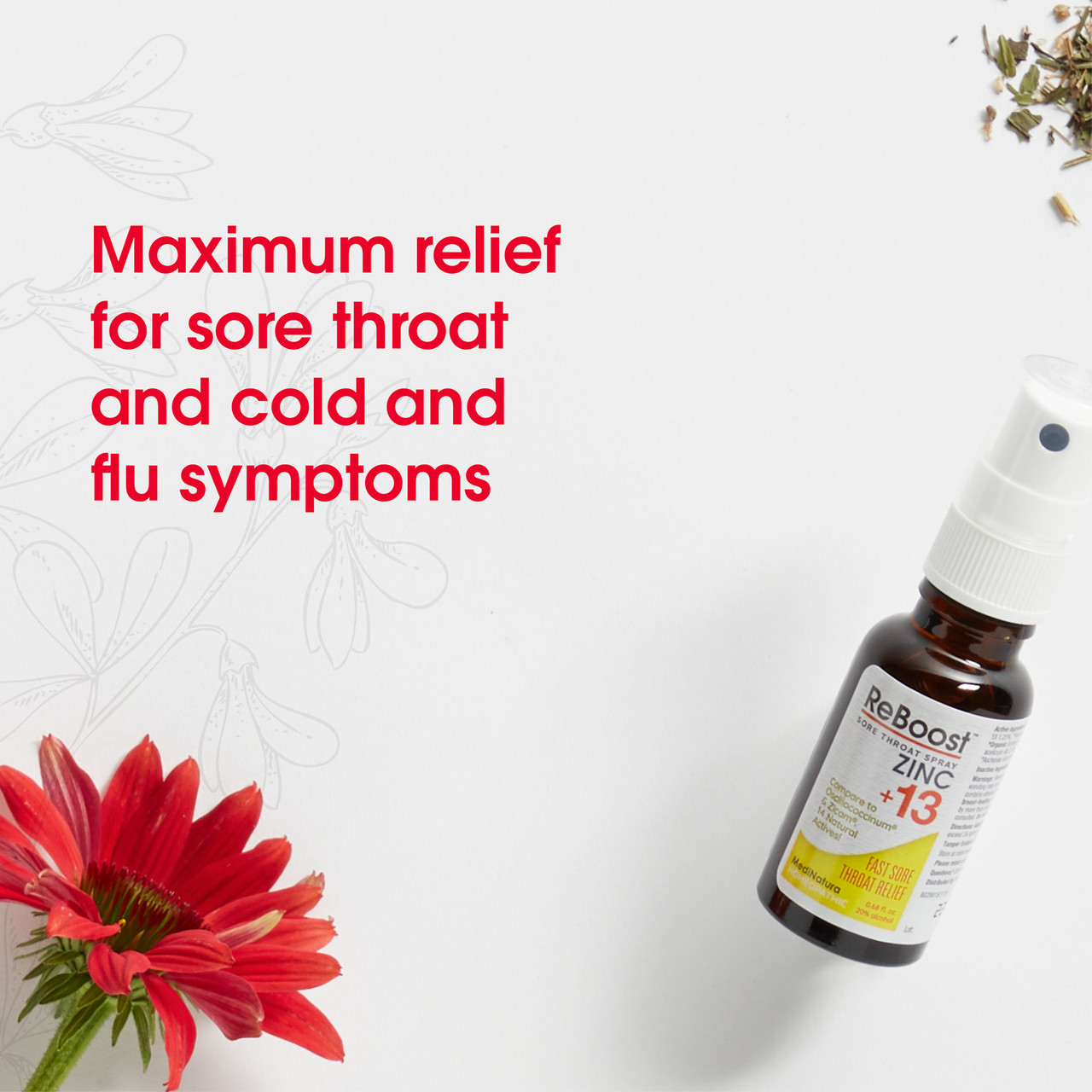 ReBoost Tast Sore Throat Relief Cherry Throat Spray 0.68 oz - Image 6