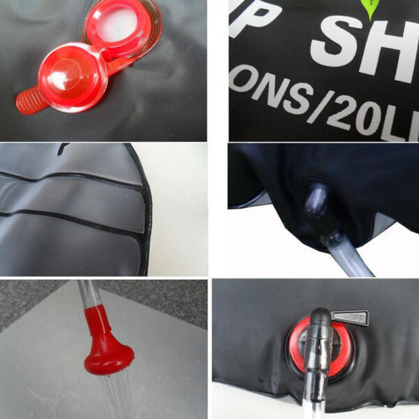 DORSAL Solar Heated Camping Surf Rinse Shower Kit - Image 3