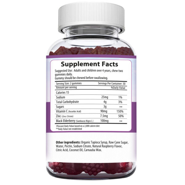 Herbion Naturals Elderberry Gummies 60 Gummies - Image 2
