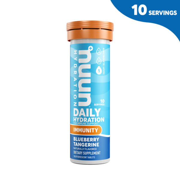 Nuun Daily Hydration Blueberry Tangerine Immunity Support 10 Tablets (Pack of 8)