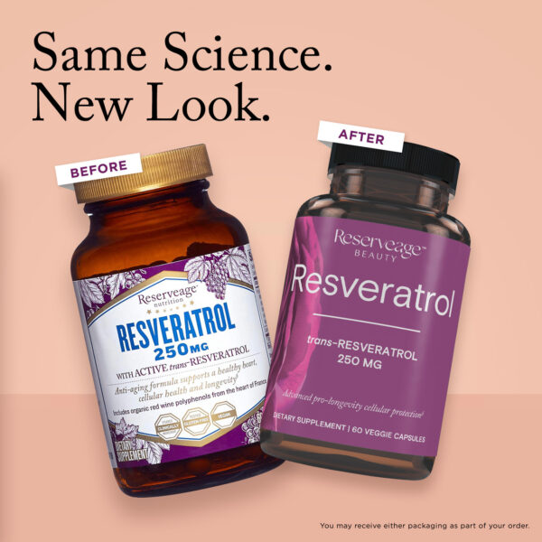 Reserveage Resveratrol 250 mg 60 Capsules - Image 2