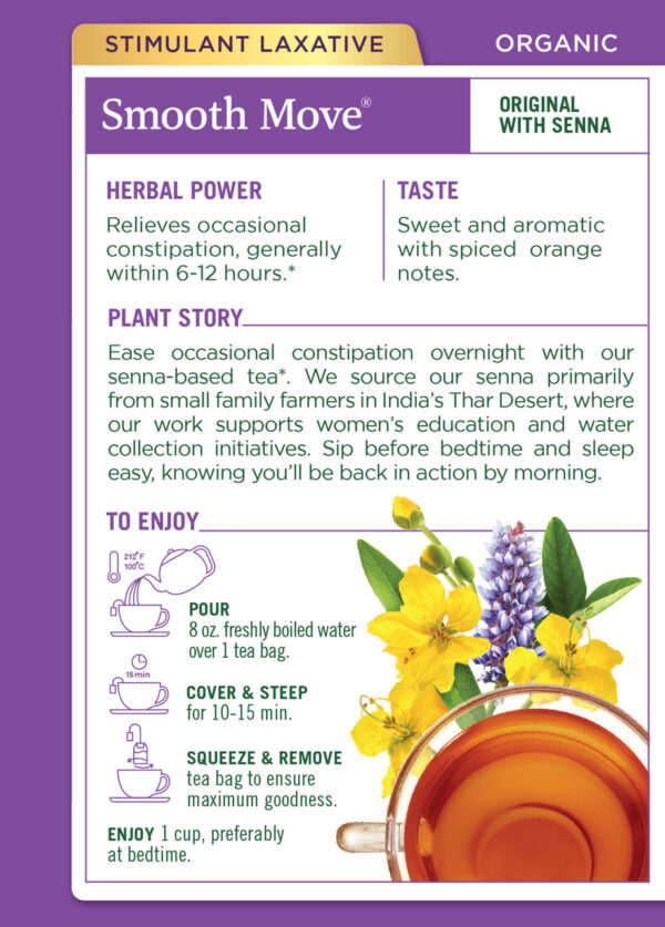 Traditional Medicinals Smooth Move Herb Tea (6x16 Bag) - Image 2