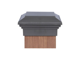 8x8 Post Cap │ Gray Flat Top