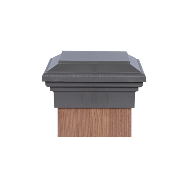 8x8 Post Cap │ Gray Flat Top