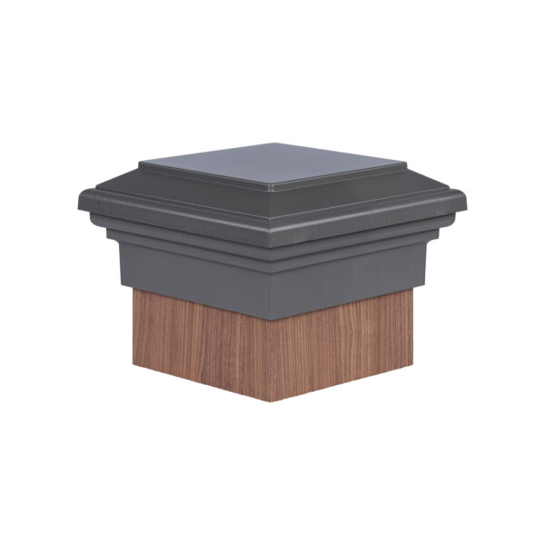 8x8 Post Cap │ Gray Flat Top - Image 3