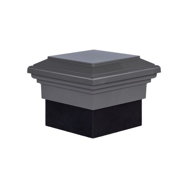 8x8 Post Cap │ Gray Flat Top - Image 2