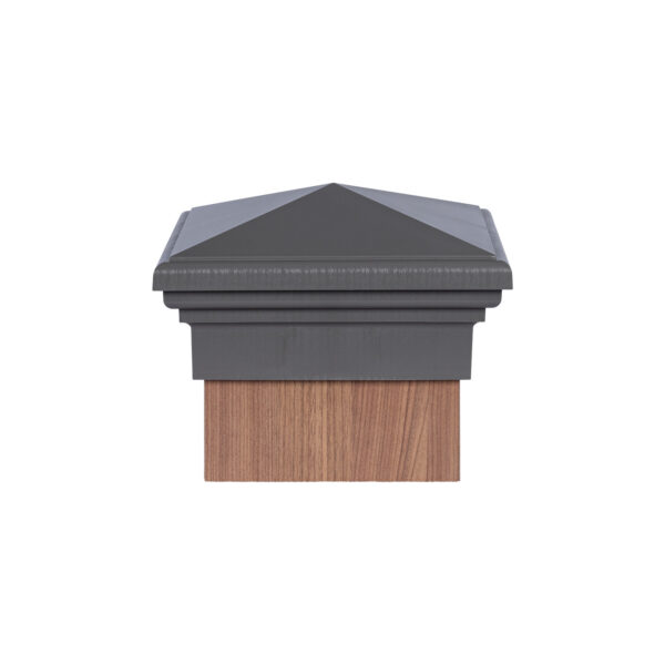 8x8 Post Cap │Gray Pyramid Top