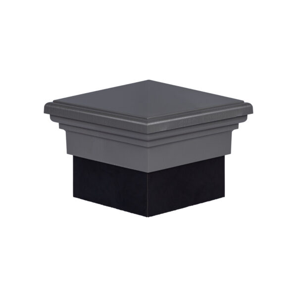 8x8 Post Cap │Gray Pyramid Top - Image 2