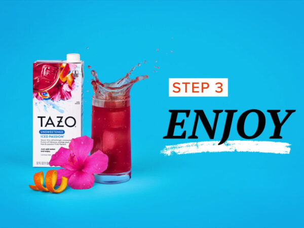 Tazo Unsweetened Iced Passion Herbal Tea Concentrate 32 oz (Pack of 6) - Image 2