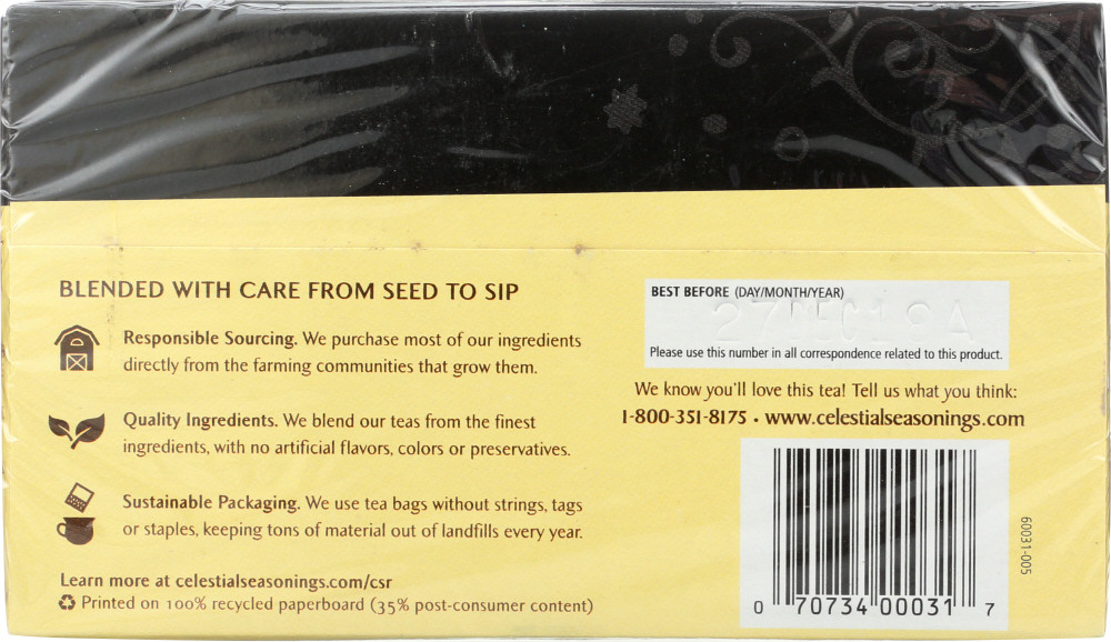 Celestial Seasonings Mandarin Orange Spice 20 Tea Bags (Pack of 6 Boxes) - Image 3