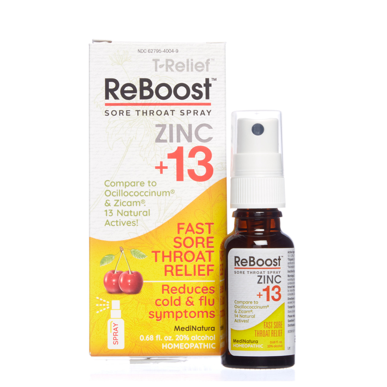 ReBoost Tast Sore Throat Relief Cherry Throat Spray 0.68 oz