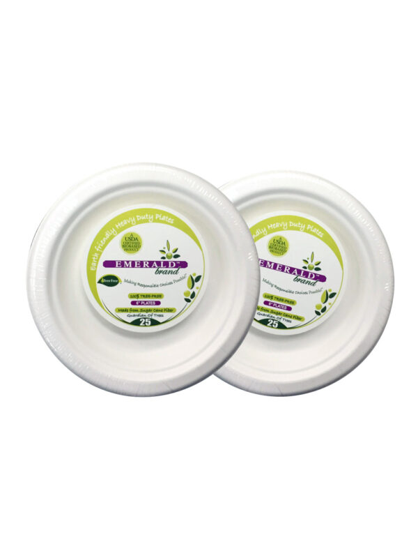 Emerald 6 " Round Plates 20 x 25 Plates