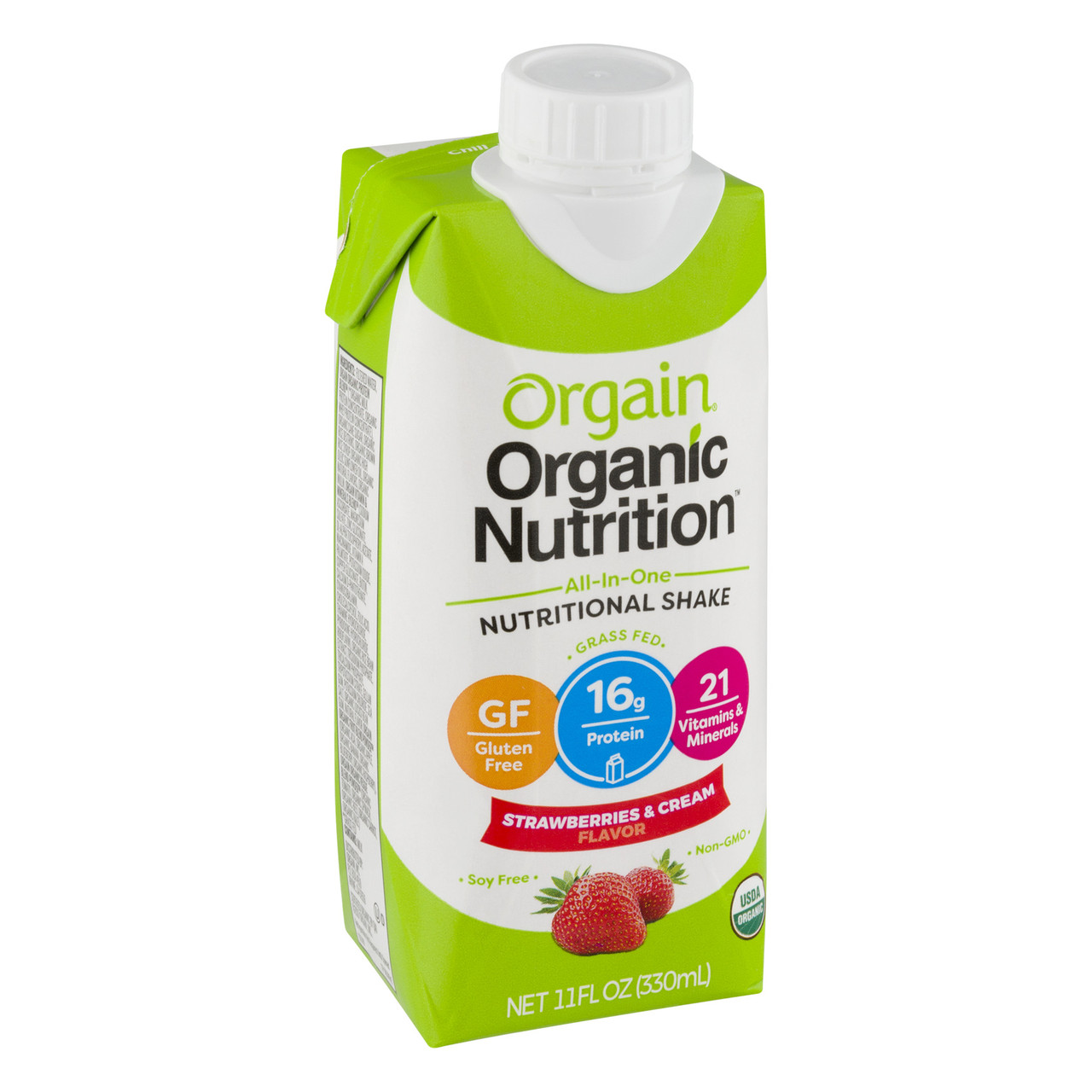 Orgain Organic Strawberry Nutrition Shake 4 Cartons (Pack of 3 Boxes) - Image 4