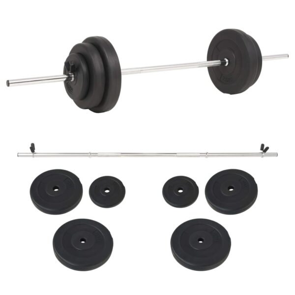 vidaXL Barbell Set 66.1 lb - Image 6