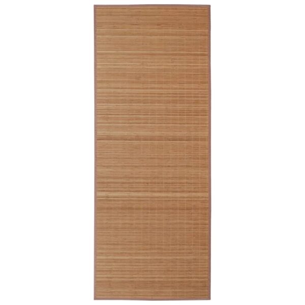 vidaXL Bamboo Rug Runner with Non-slip PVC Backing Floor Carpet Rectangular - Image 5