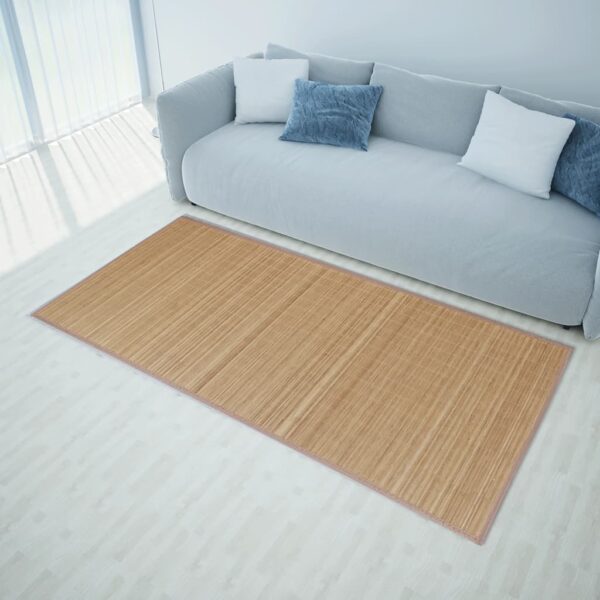 vidaXL Bamboo Rug Runner with Non-slip PVC Backing Floor Carpet Rectangular - Image 6