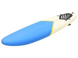 vidaXL Surfboard 66.9" Blue and Cream
