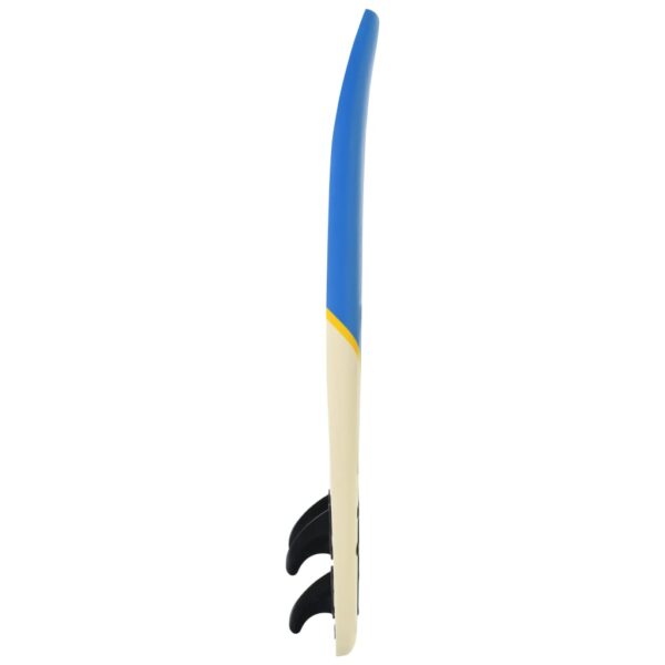 vidaXL Surfboard 66.9" Blue and Cream - Image 3