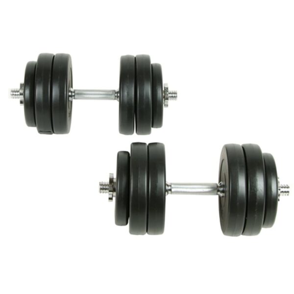 vidaXL 18 Piece Dumbbell Set 66.1 lb - Image 3