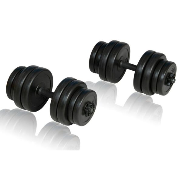 vidaXL Dumbbells 2x33.1 lb - Image 4