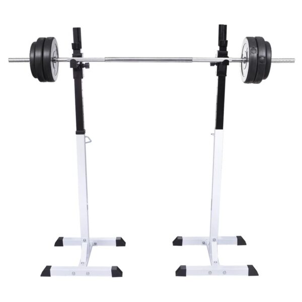 vidaXL Squat Barbell Rack Set - Image 6