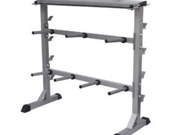 vidaXL Dumbbell Barbell Rack