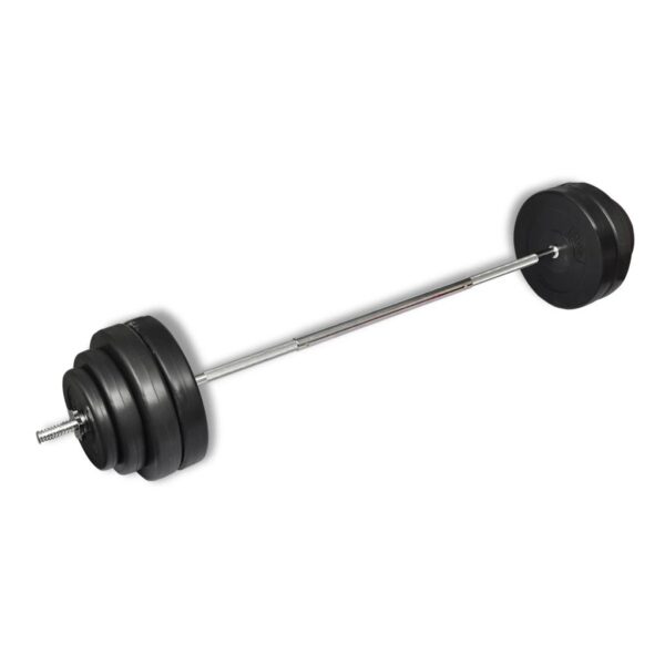 vidaXL Barbell with Plates Set 132.3 lb - Image 5
