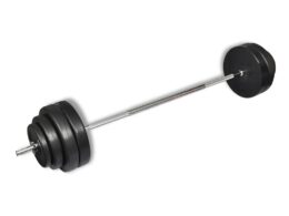 vidaXL Barbell with Plates Set 132.3 lb