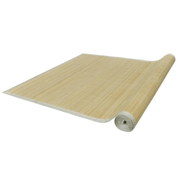 vidaXL Bamboo Rug Runner with Non-slip PVC Backing Floor Carpet Rectangular - Image 4