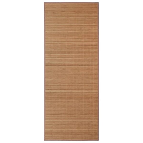vidaXL Bamboo Rug Runner with Non-slip PVC Backing Floor Carpet Rectangular - Image 5