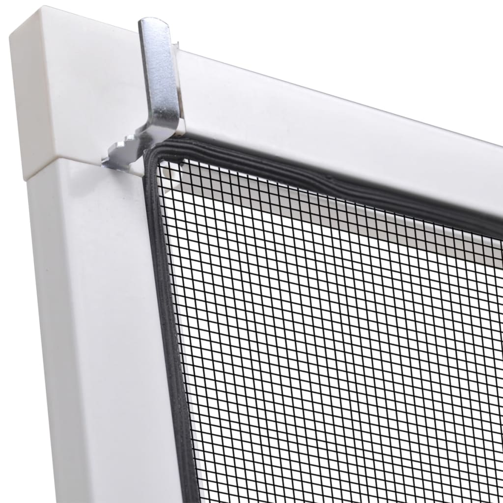 vidaXL Insect Screen Mosquito Net Window Bug Screen Fiberglass Mesh Aluminum - Image 3