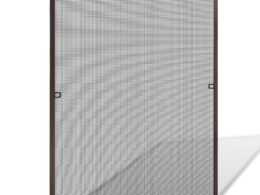 vidaXL Insect Screen Mosquito Net Window Bug Screen Fiberglass Mesh Aluminum