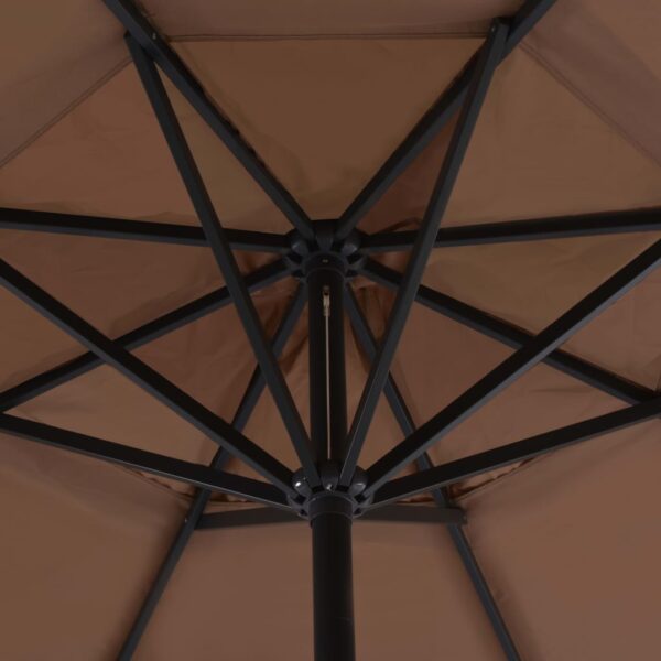 vidaXL Outdoor Umbrella Parasol with Fillable Base Patio Sunshade Sun Shelter - Image 3