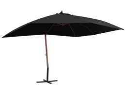 vidaXL Cantilever Umbrella Parasol Garden Outdoor Umbrella with Pully System