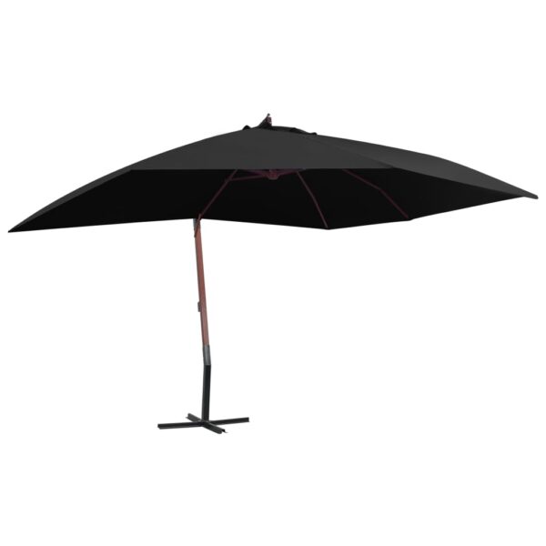 vidaXL Cantilever Umbrella Parasol Garden Outdoor Umbrella with Pully System
