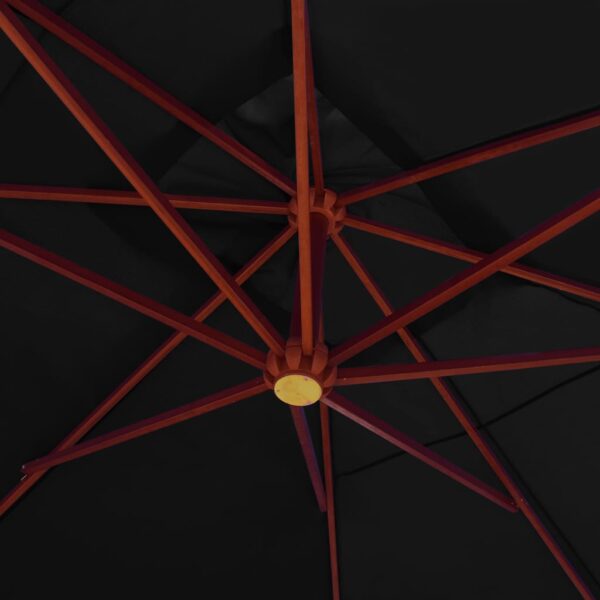 vidaXL Cantilever Umbrella Parasol Garden Outdoor Umbrella with Pully System - Image 5