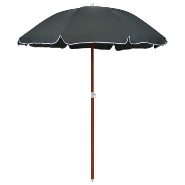 vidaXL Outdoor Umbrella Parasol with Crank Patio Sunshade Sun Shelter Steel - Image 3