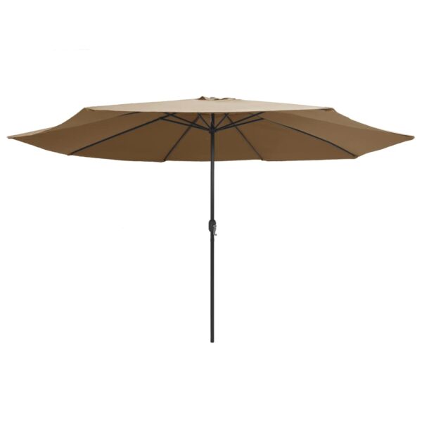 vidaXL Outdoor Umbrella Parasol with Crank Patio Sunshade Garden Sun Shelter - Image 3