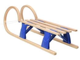 vidaXL Foldable Sledge 43.3" Plywood