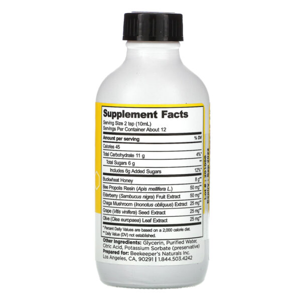 BeeKepper's Naturals B. Better Cough Syrup 4 oz - Image 2