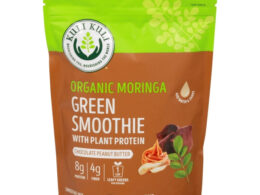 Kuli Kuli Organic Moringa Green Smoothie with Plant Protein Chocolate Peanut Butter 10.7 oz