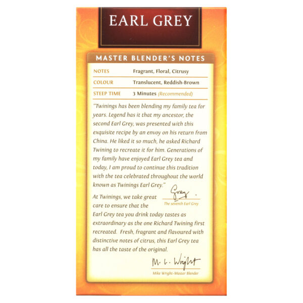 Twinings Earl Grey Tea 20 Tea Bags (Pack of 6 Boxes) - Image 8