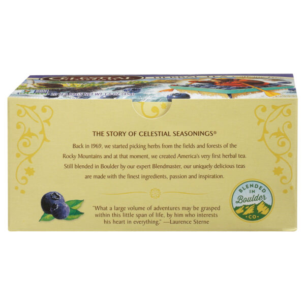 Celestial Seasonings True Blueberry Herb Tea (6x20 bag) - Image 4