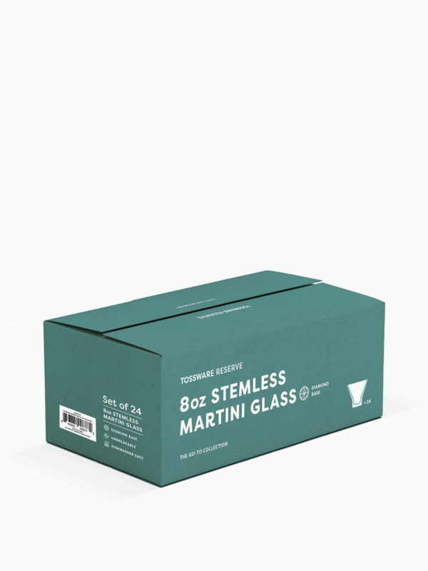 RESERVE 8oz Stemless Martini Tritan™ Copolyester Glass - Image 5