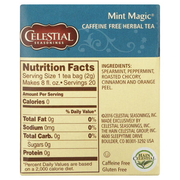 Celestial Seasonings Mint Magic Tea 20 Tea Bags (Pack of 6 Boxes) - Image 4