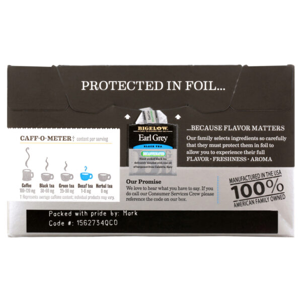 Bigelow Decaffeinated Earl Grey Tea (6x20 Bag ) - Image 7
